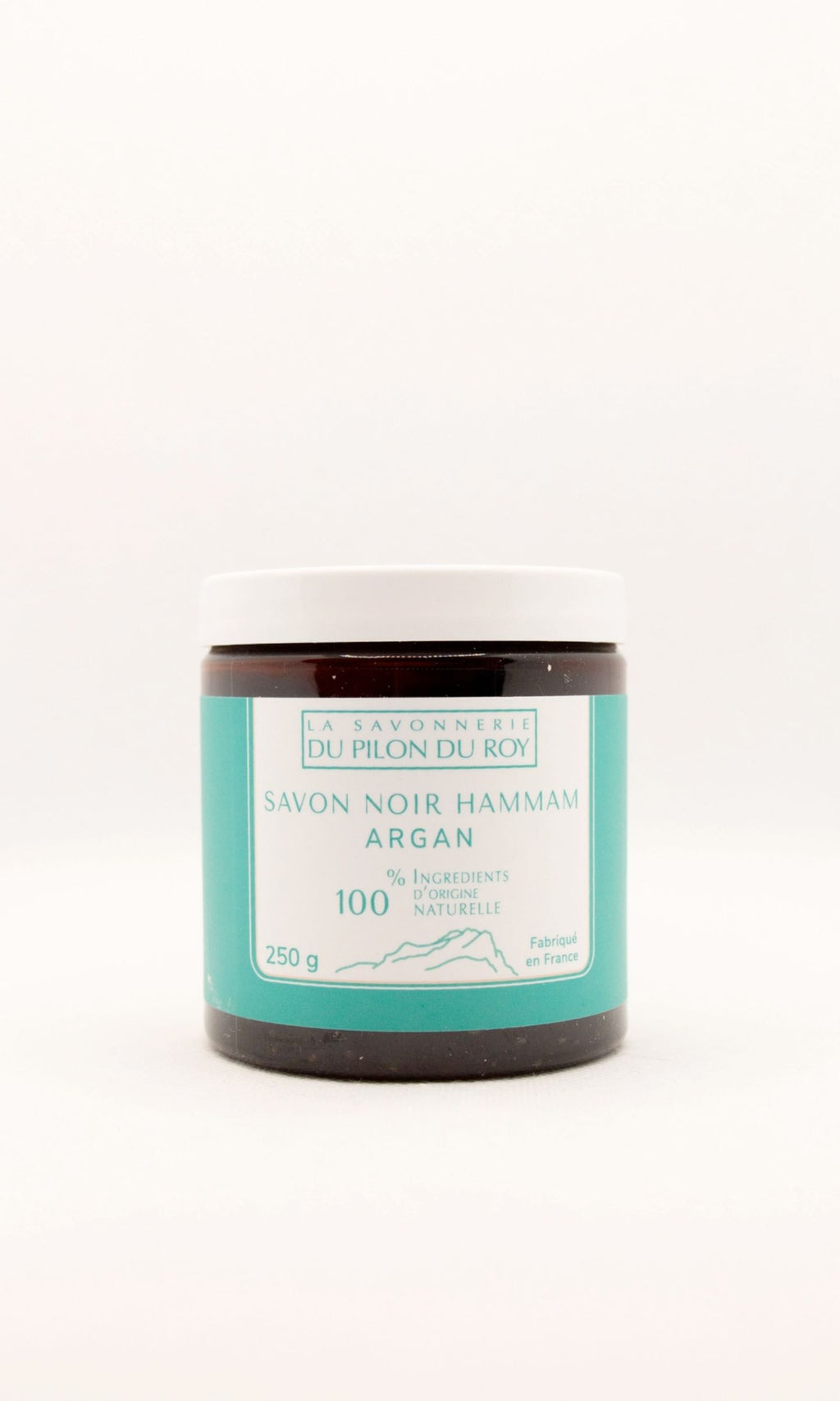Hammam black soap with organic argan oil and eucalyptus - Savonnerie Du Pilon Du Roy
