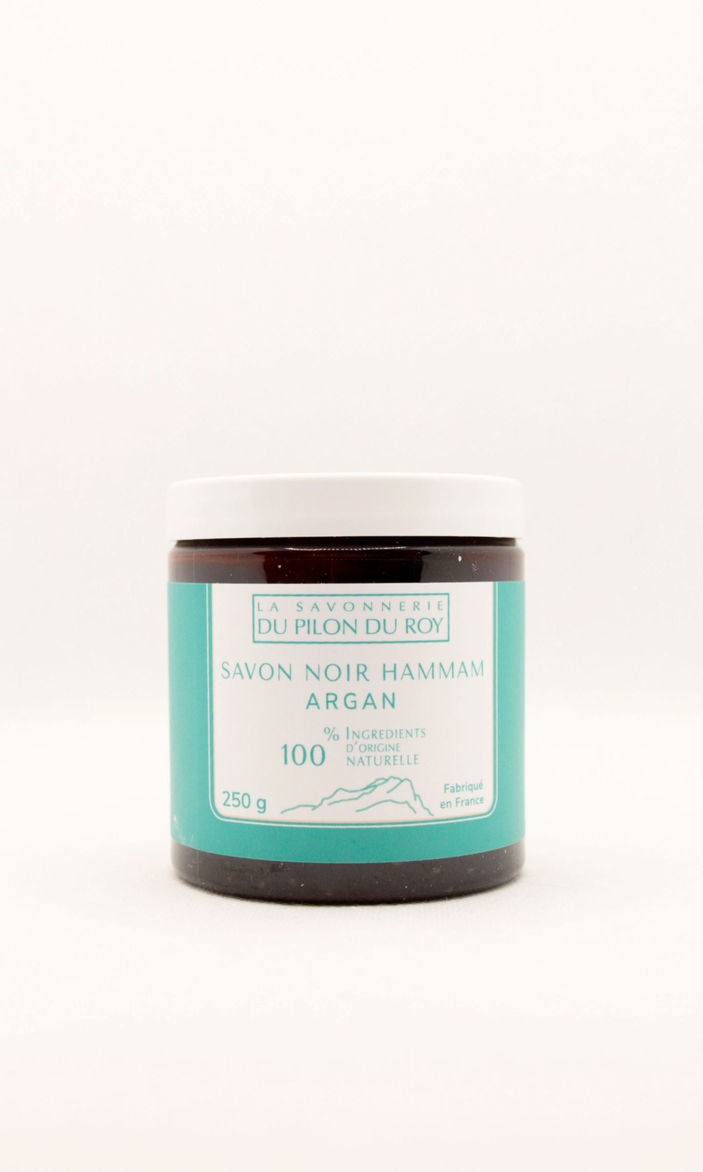Hammam black soap with organic argan oil and eucalyptus - Savonnerie Du Pilon Du Roy