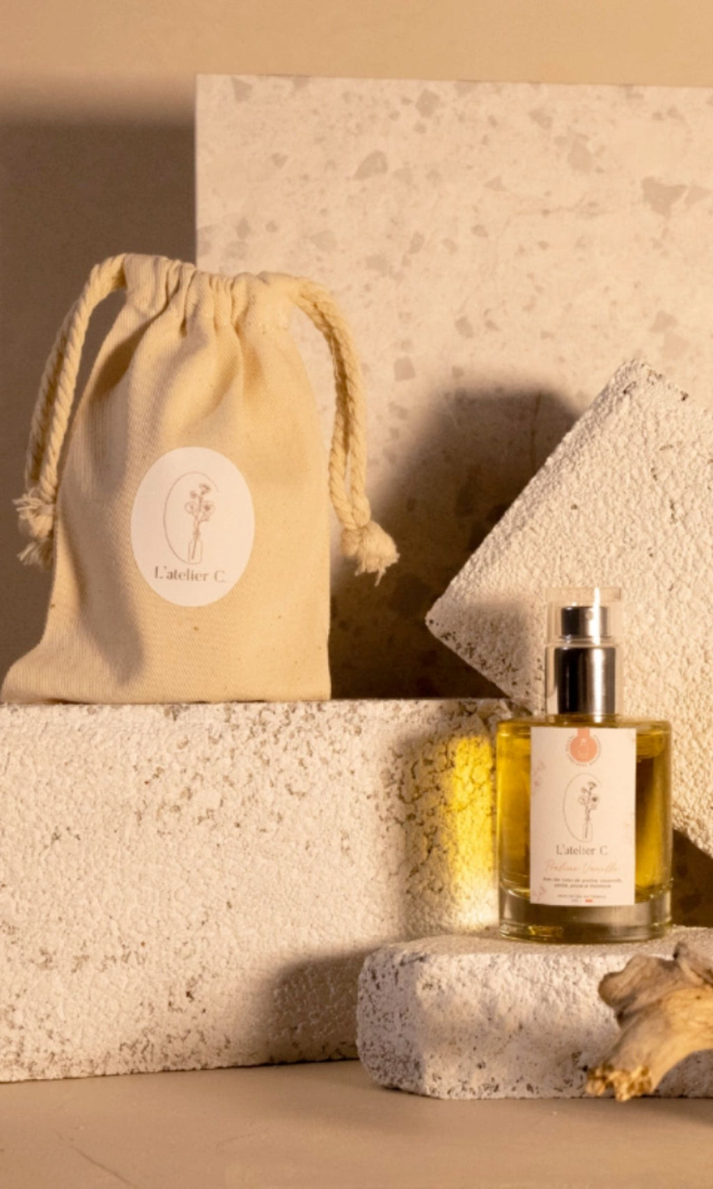 Parfum corporel Praline Vanille Parfums de Grasse- L'atelier C