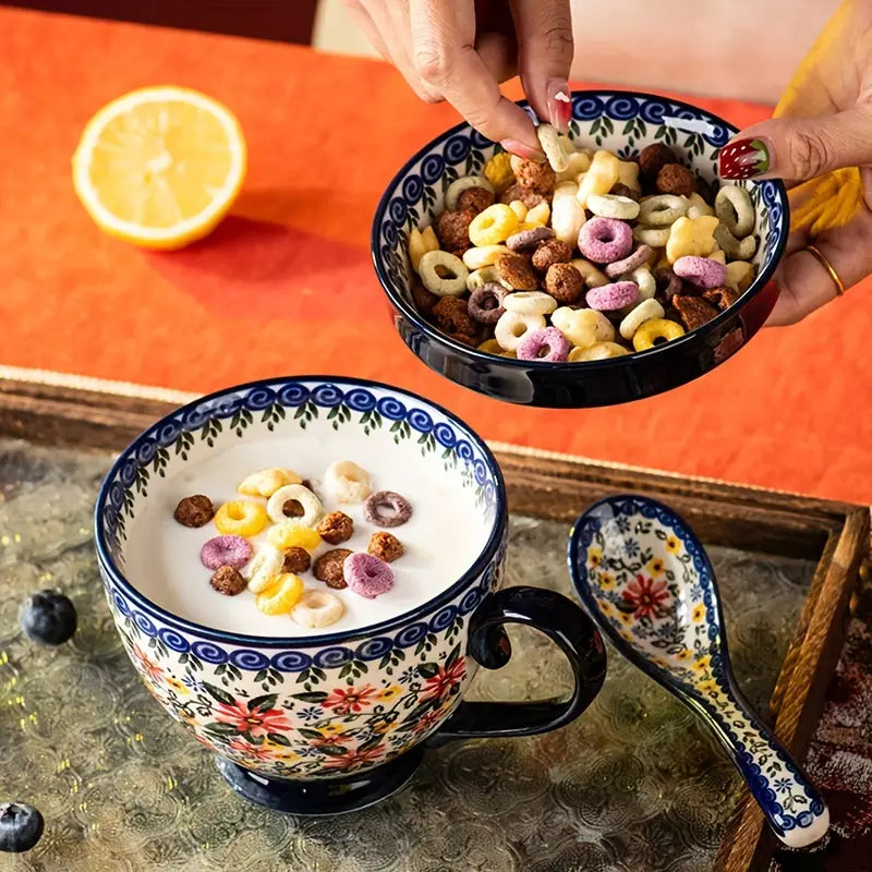 Mug Petit-Déjeuner Bohémien en Céramique