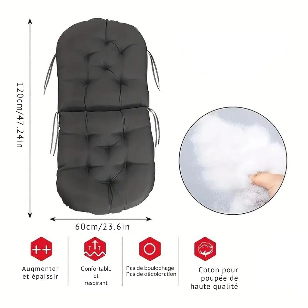 Coussin de Siège Épais Ultra-Doux – Confort Optimal & Style Polyvalent