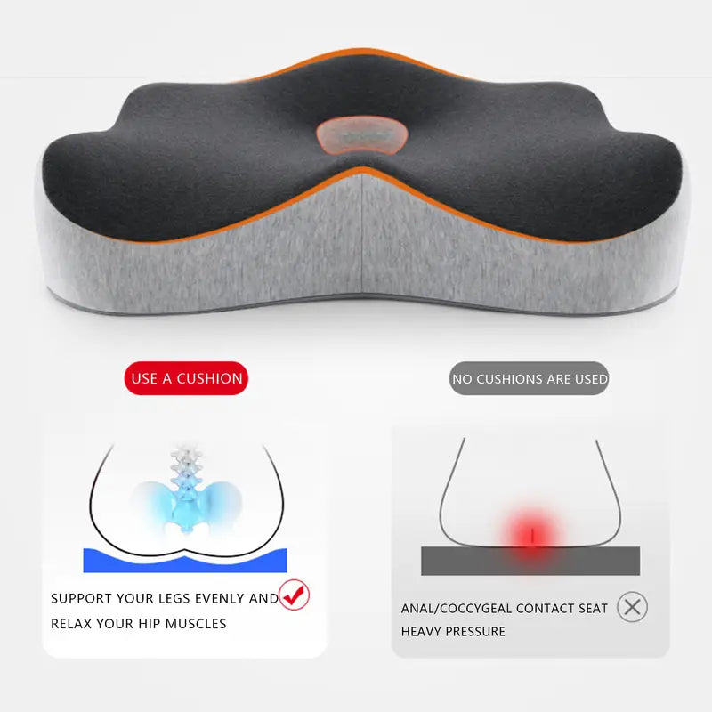 Ergonomic Coccyx and Sciatica Cushion – Comfort and Support