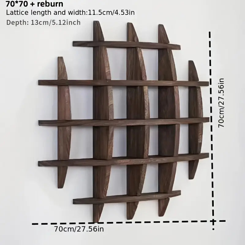 Étagère Murale en Bois Vintage – Éclats d’Art et Nature