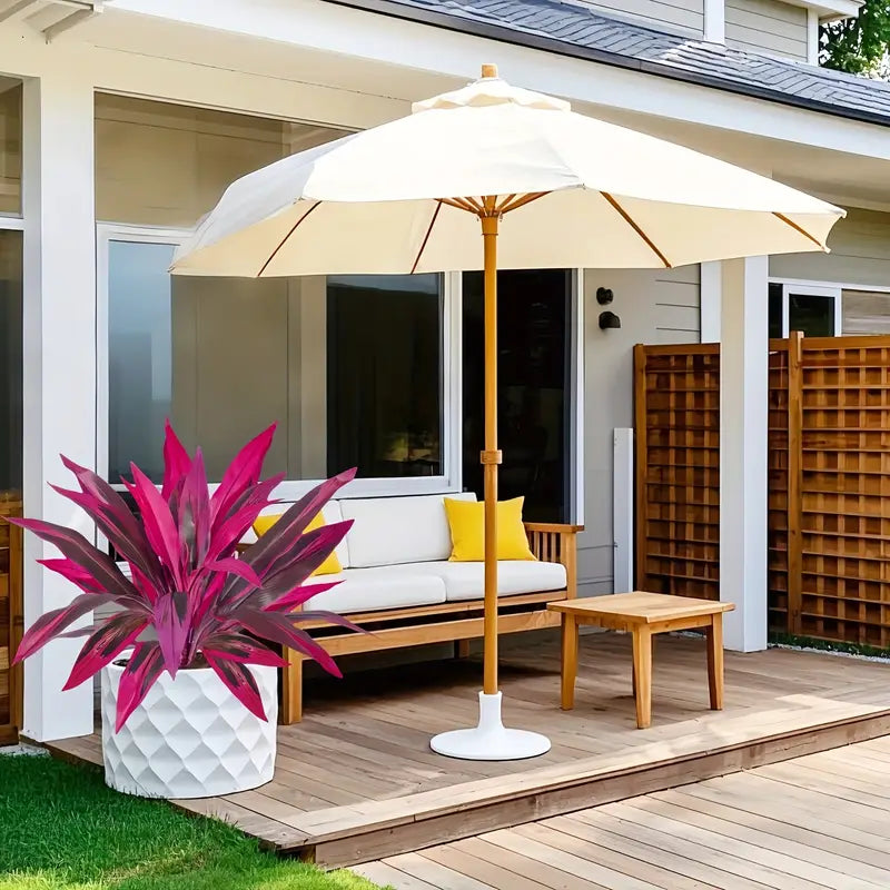 Lot de 2 Fougères Artificielles Violettes Boston & Feuilles de Monstera