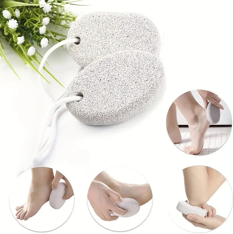 2PCS Pierre Ponce Naturelle pour les Pieds