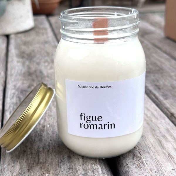POT DE CIRE 400 G FIGUE ROMARIN - Savonnerie de Bormes
