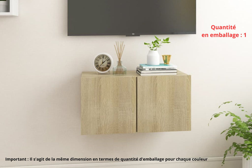 Meuble TV Style Rustique – Finition Vieux Bois