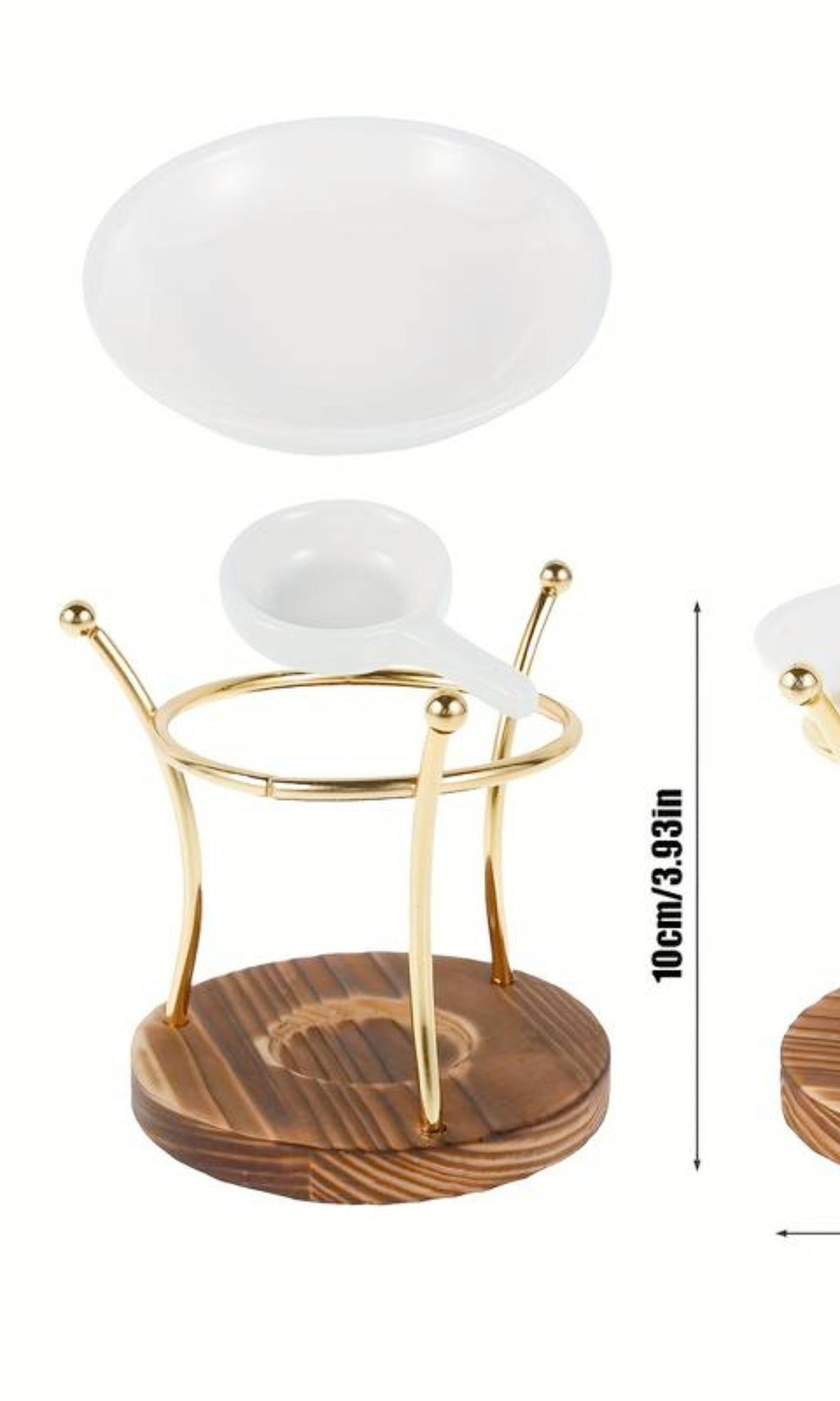 Brûleur à Huile en Céramique - Photophore Délicat et Pratique