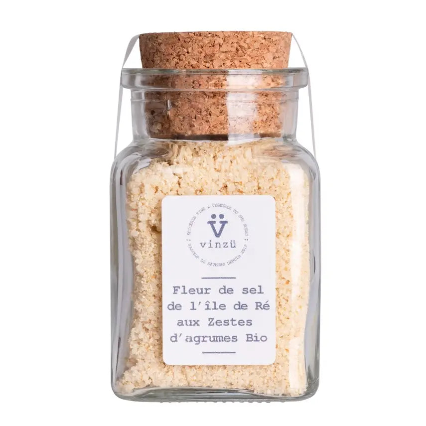 Fleur de sel from the Isle of Ré with citrus zest - Vinzü