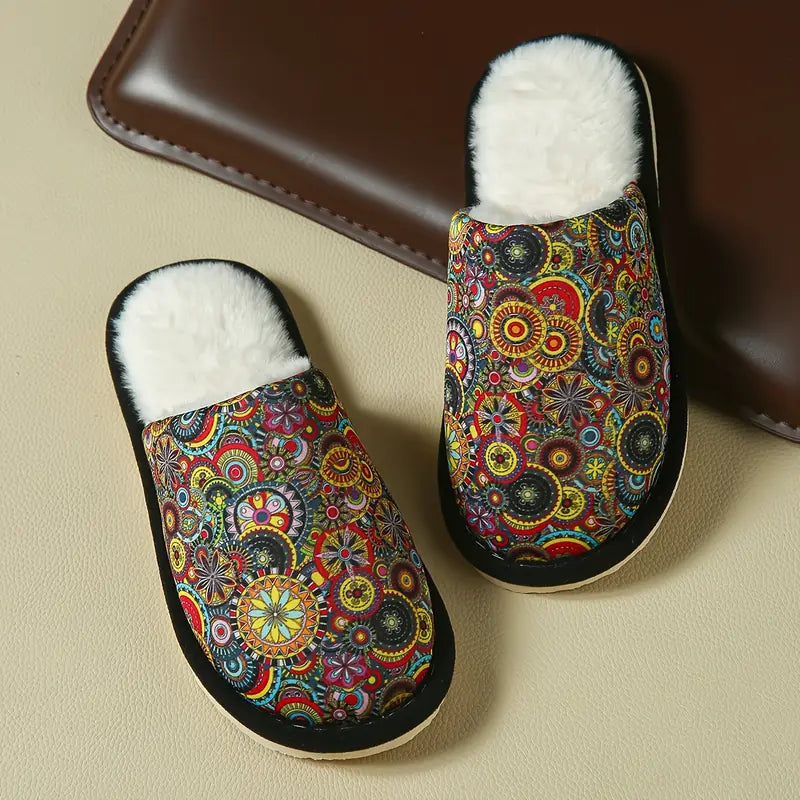 Chaussons d’Hiver Bohèmes pour Femmes – Confort & Élégance au Quotidien