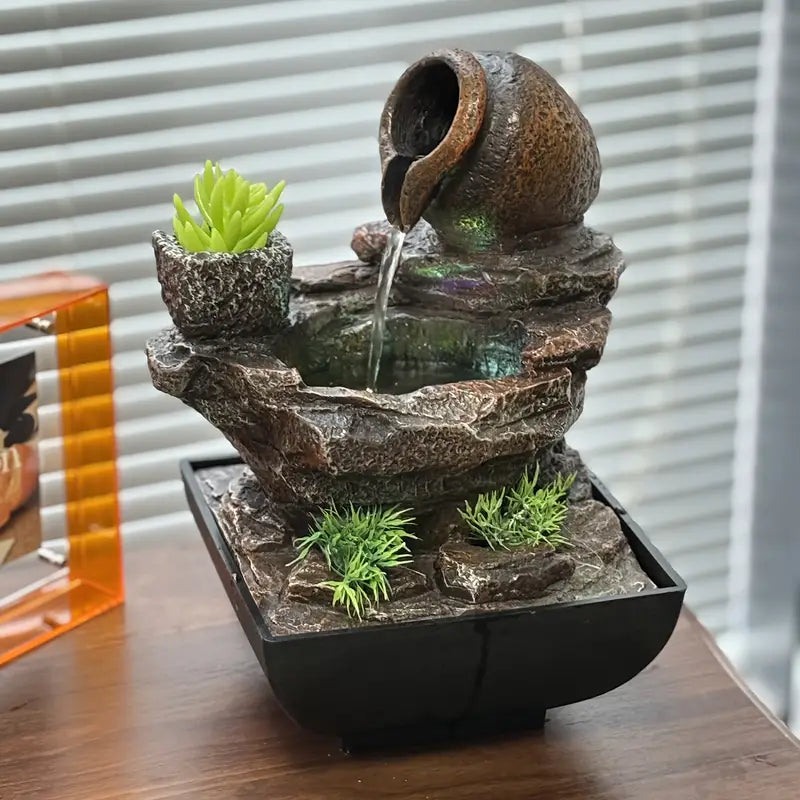 Fontaine de Table en Résine – Élégance Naturelle