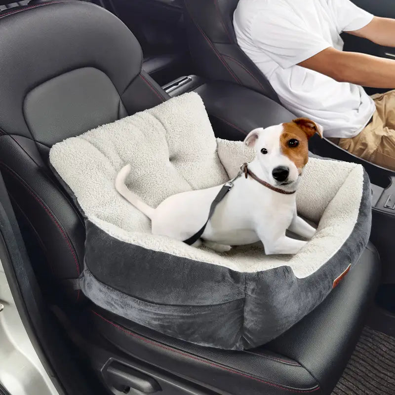 Siège Auto pour Chien VEVOR – Siège Rehausseur avec Dossier Haut