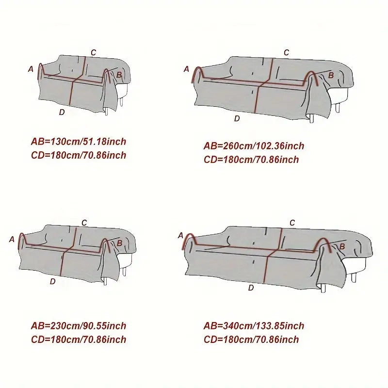 Faux Fur Sofa Cover - Soft and Non-Slip Protection