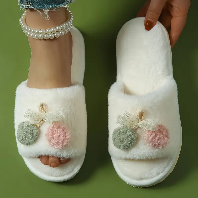 Chaussons Ouverts au Design Cerise – Confort & Légèreté