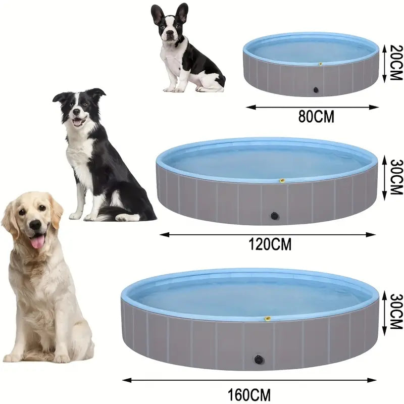 Piscine Portable Antidérapante pour Chien