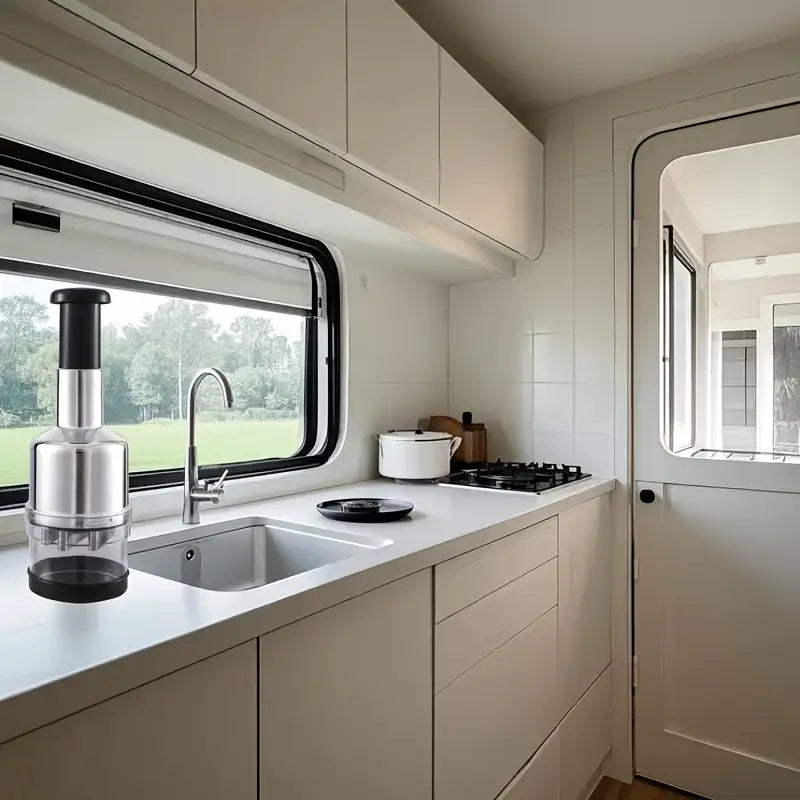 Presse-Ail Manuel & Hachoir Alimentaire en Acier Inoxydable