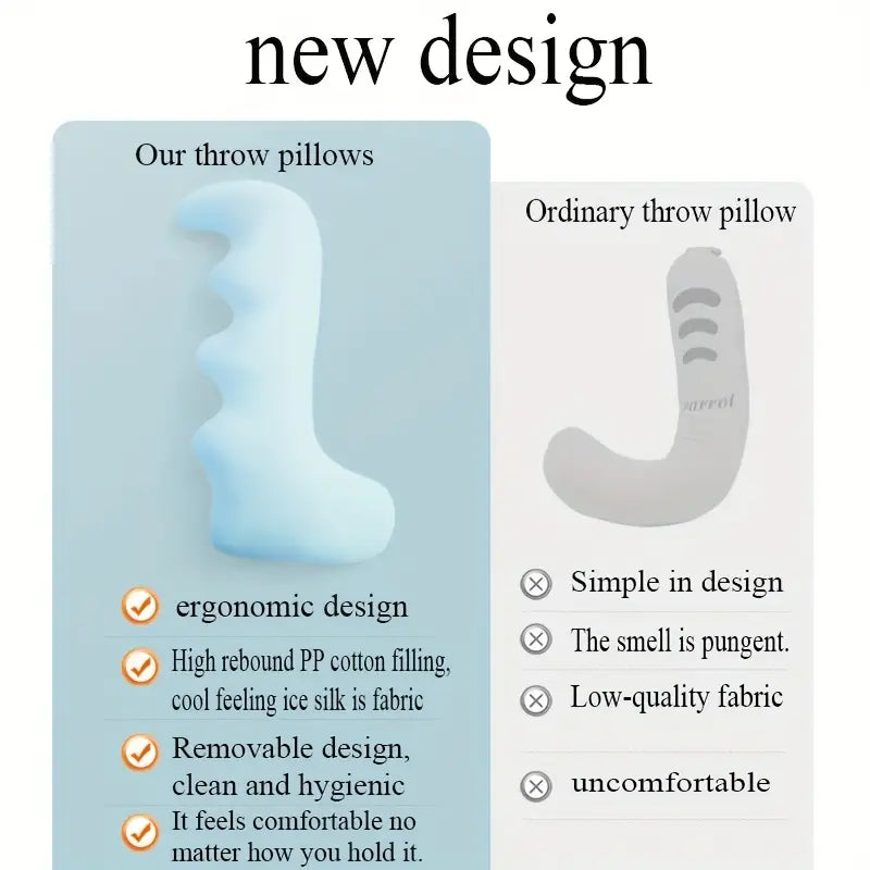 Coussin de Soie Glacée Ergonomique