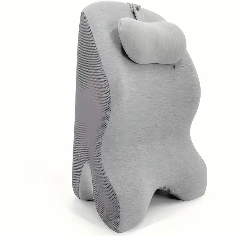 Oreiller en Forme de Cale - Soutien Ergonomique pour le Dos et le Cou