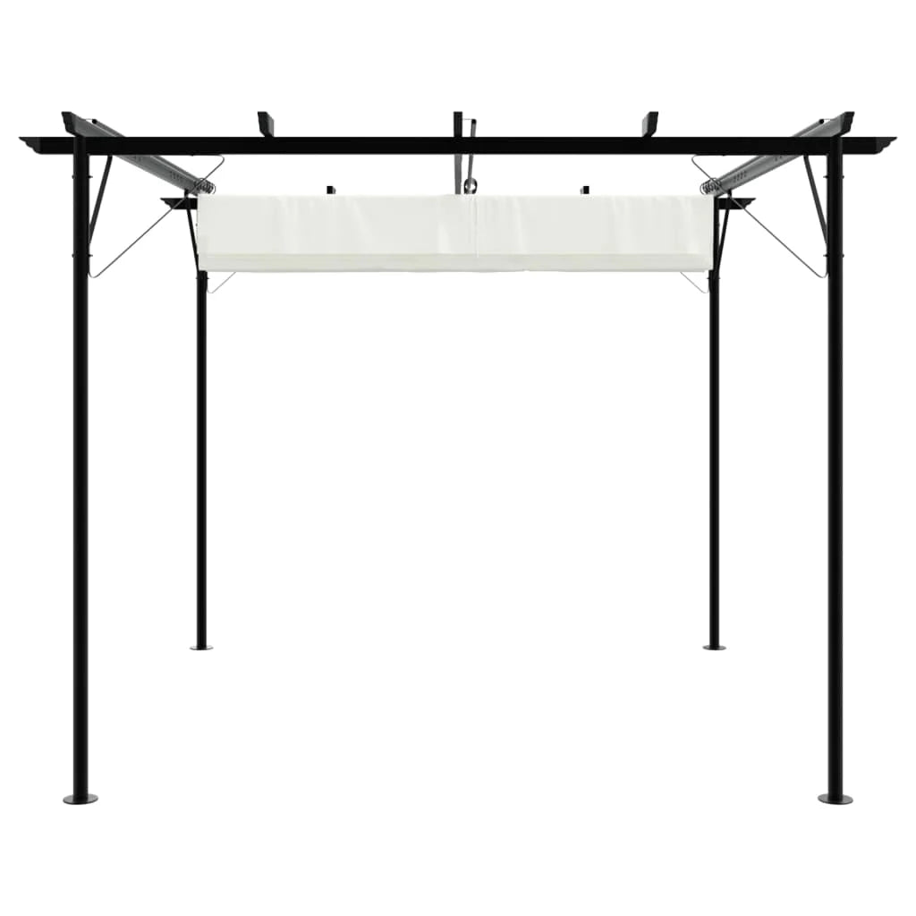 Pergola Élégance Taupe 3x3 m – Toit Rétractable Acier Premium
