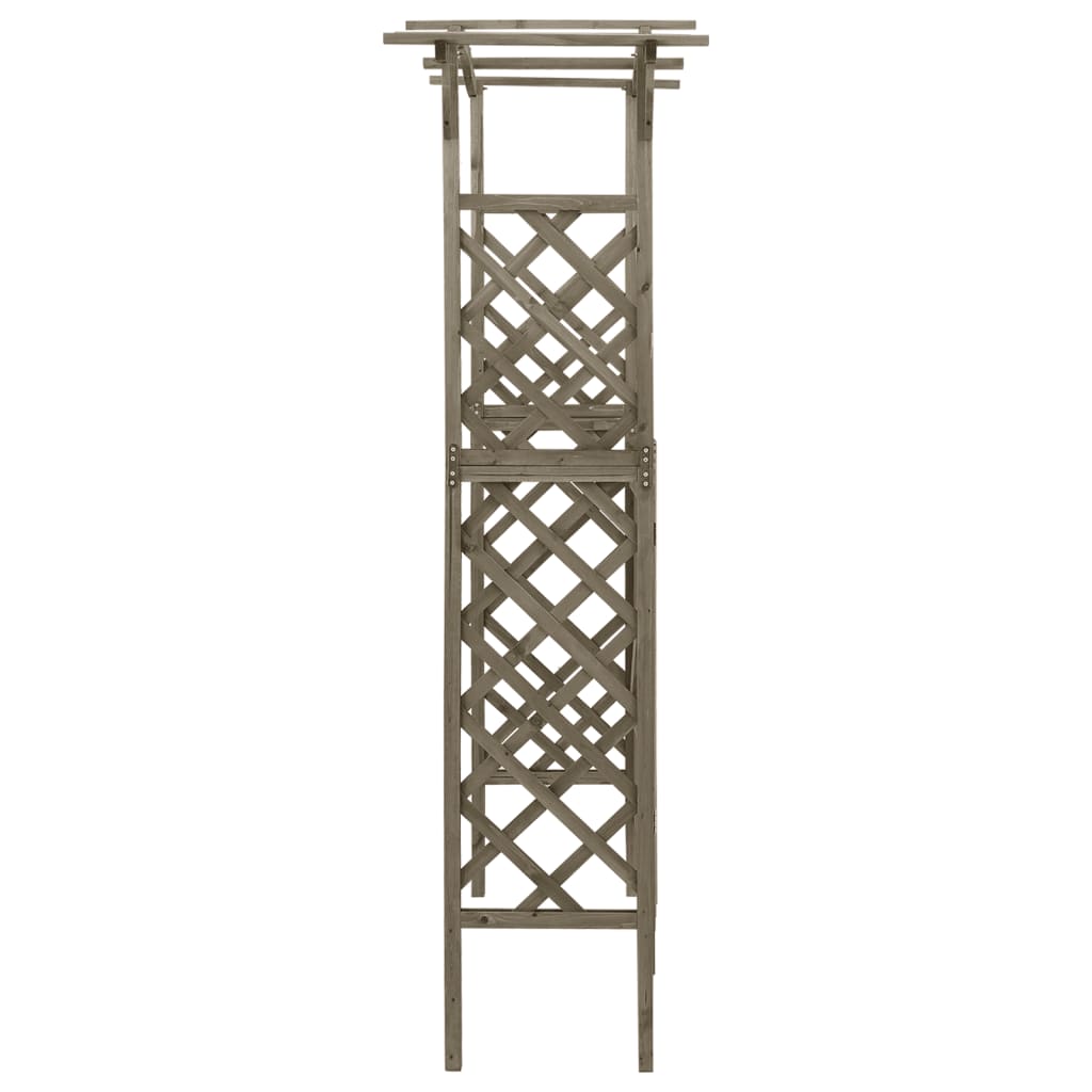 Pergola d'Entrée avec Portail – Élégance Naturelle en Bois Massif