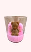 Teddy bear candle for announcing baby's arrival - 90 gr - Savonnerie de Bormes