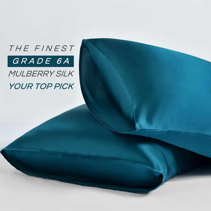 Housse d’Oreiller en Soie de Mûrier 100% – Luxe, Douceur et Soin de la Peau