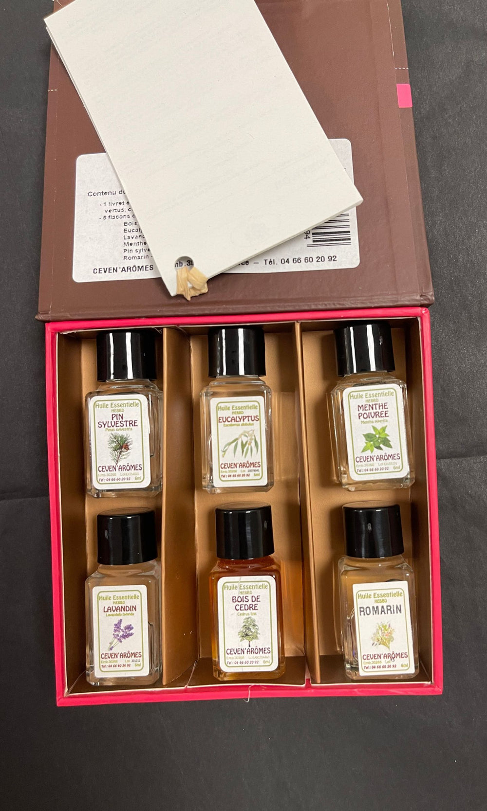 Coffret Tonus & Vitalité - 6 Flacons d'Huiles Essentielles avec Livret Explicatif – Céven’Arômes