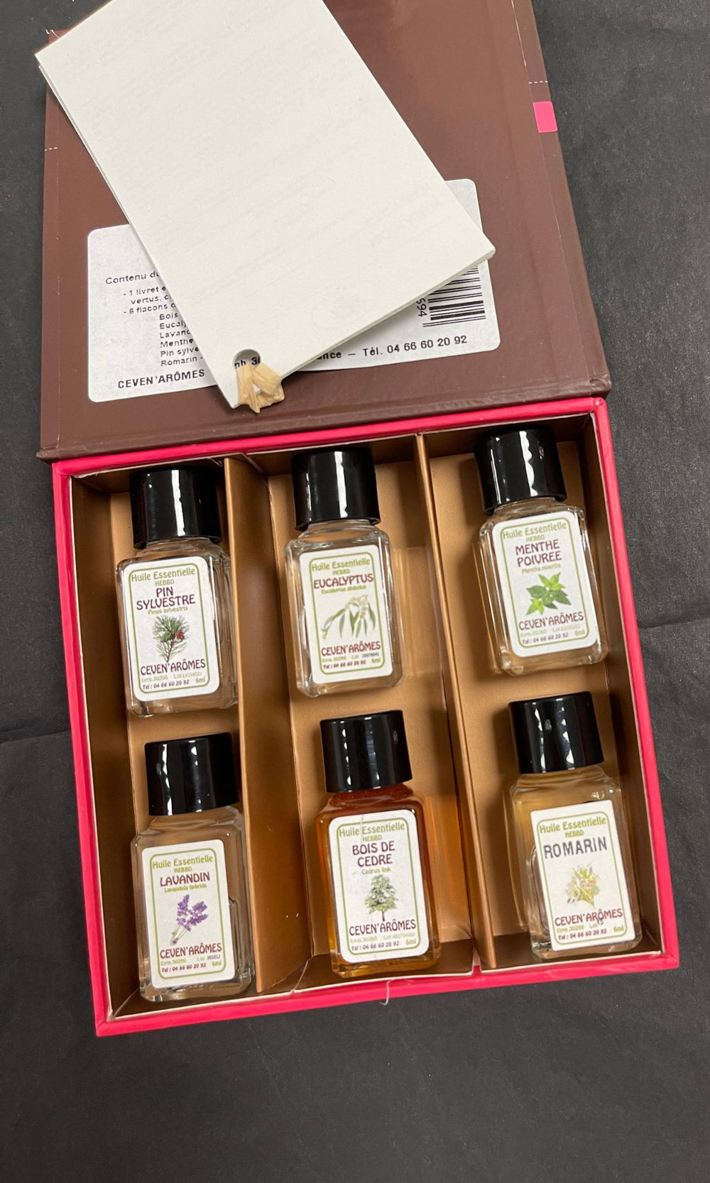 Coffret Tonus & Vitalité - 6 Flacons d'Huiles Essentielles avec Livret Explicatif – Céven’Arômes