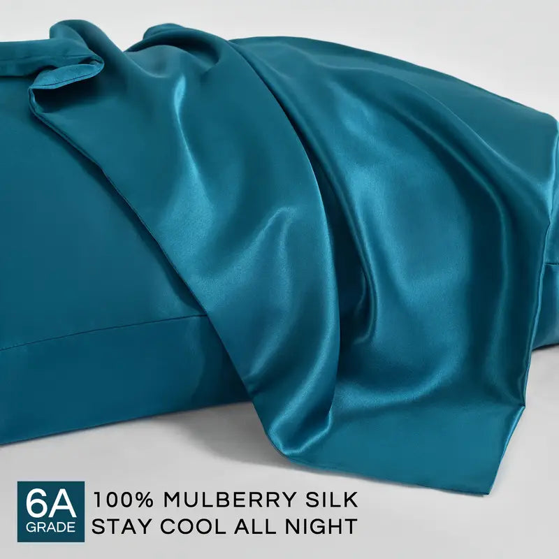 Housse d’Oreiller en Soie de Mûrier 100% – Luxe, Douceur et Soin de la Peau