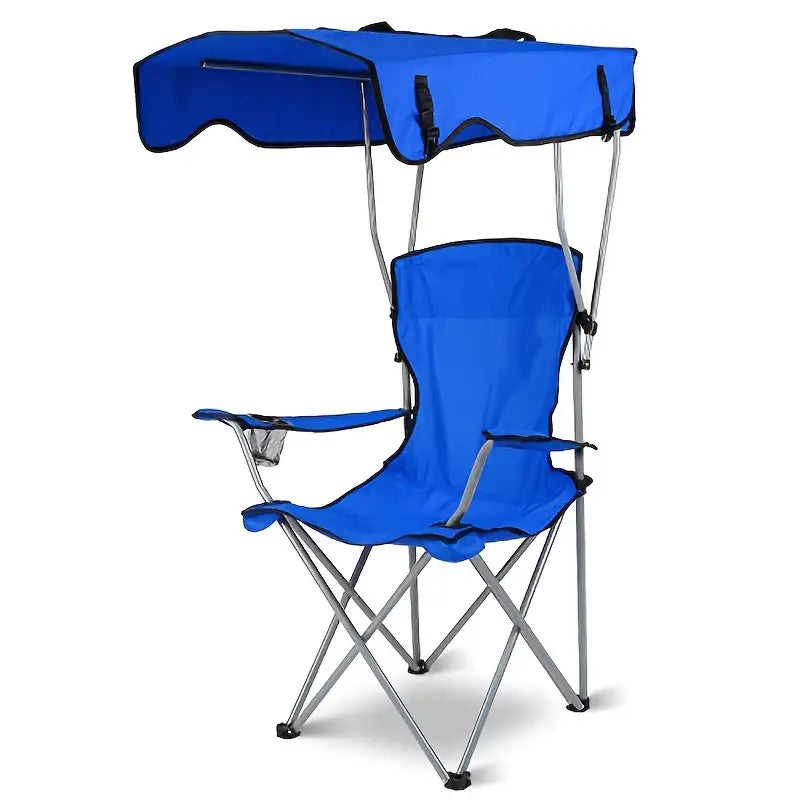 Chaise de Plage Pliante Portable avec Ombre – L’Alliance Parfaite du Luxe et du Confort