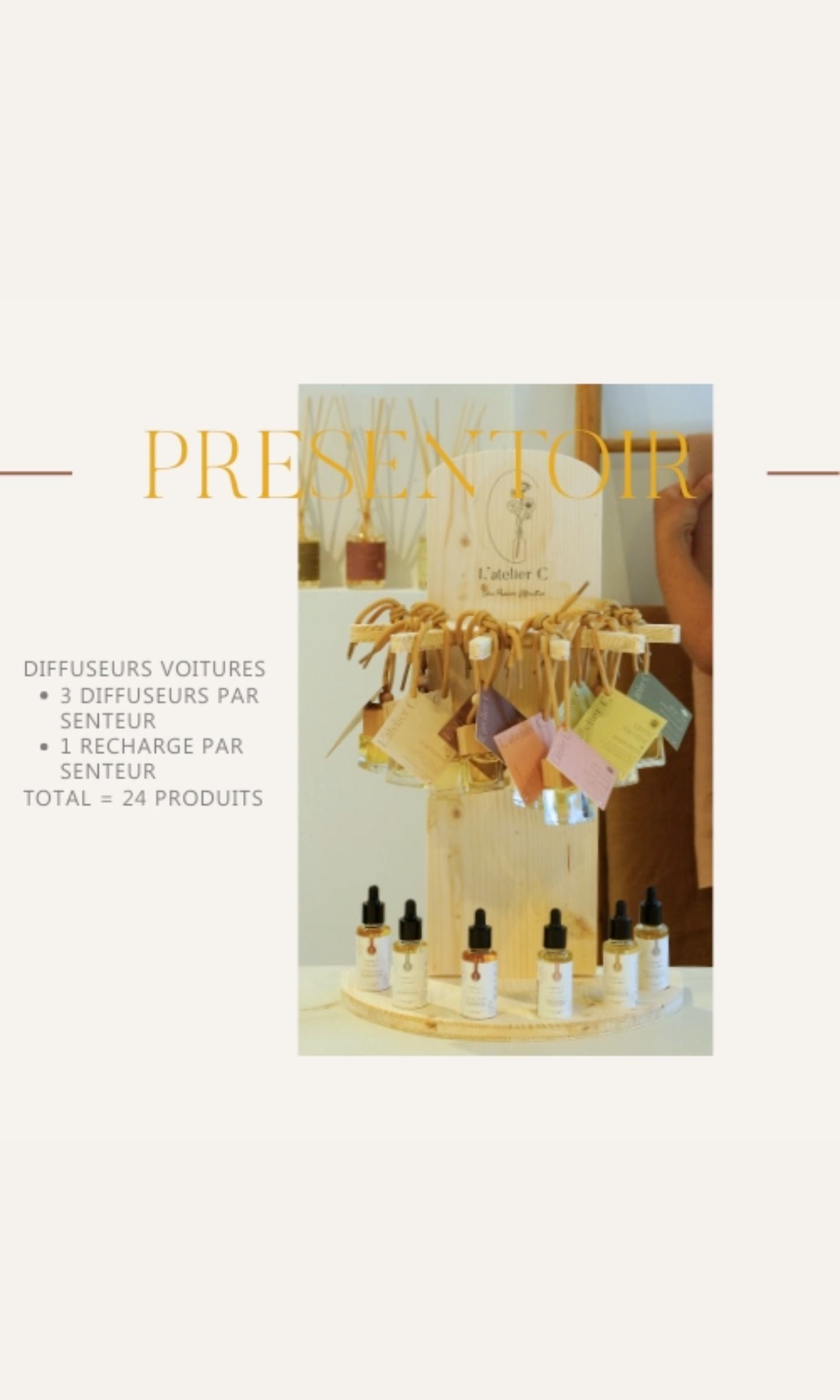 Pack d'implantation - Diffuseurs Voiture - L'atelier C