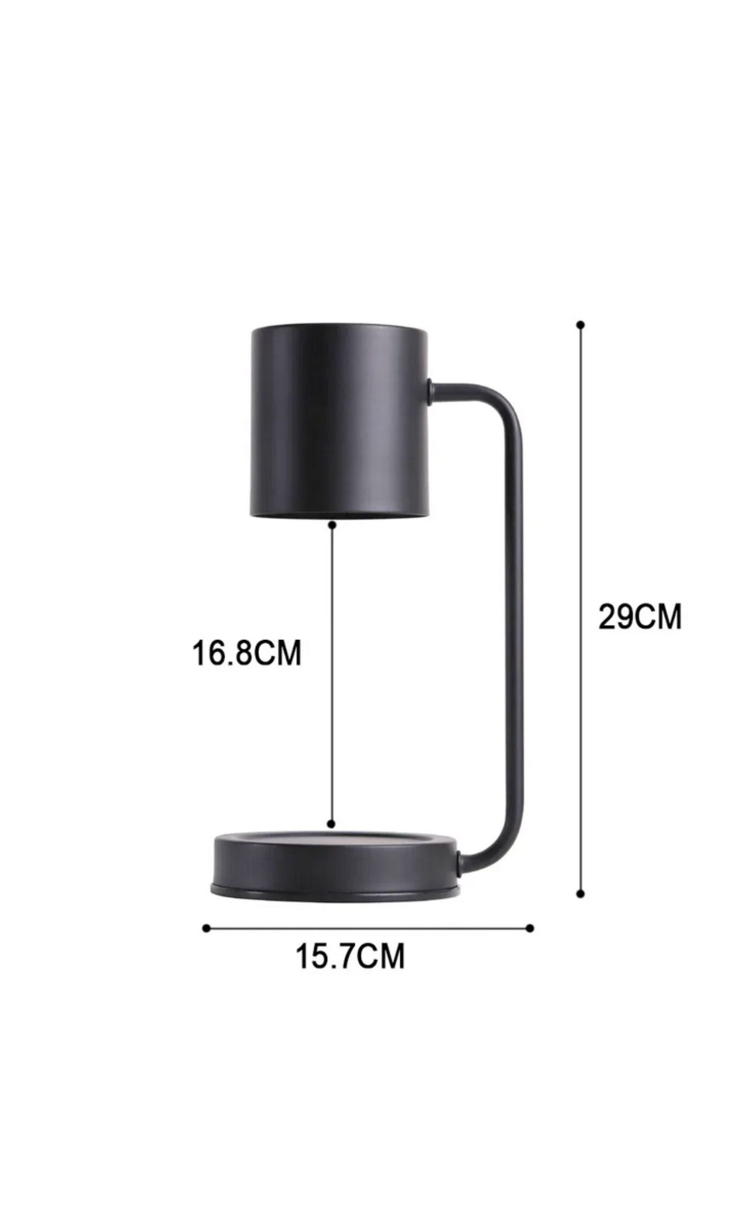 Lampe de Table à Bougie d'Aromathérapie avec Minuterie et Gradateur