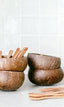 Natural Coconut Salad Bowl Set