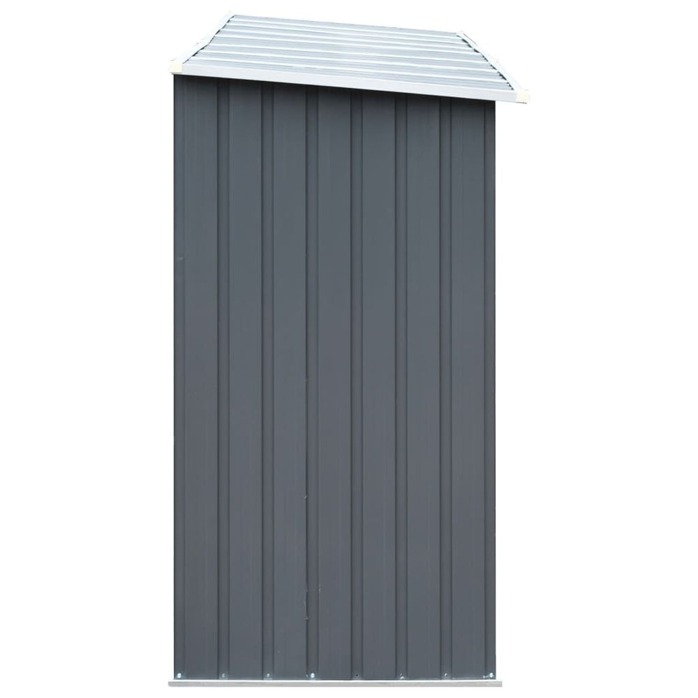 Abri de stockage à bois galvanisé 330 × 84 × 152 cm anthracite Gris
