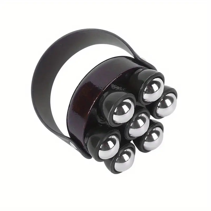 Rouleau de Massage Portable – Outil d’Acupression à 6 Balles Métalliques