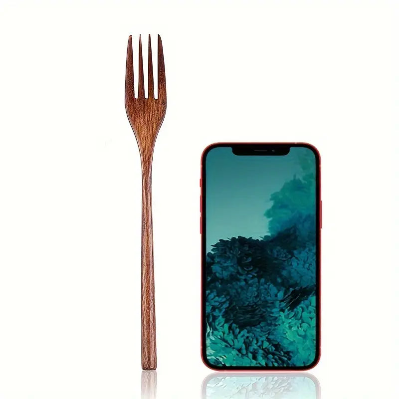 Fourchette à Fruits en Bois Fait Main