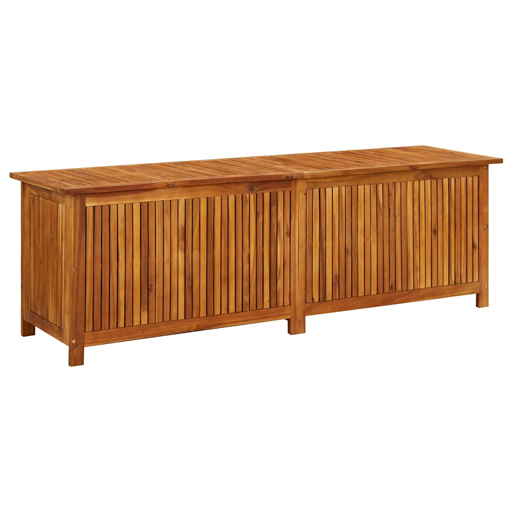 Coffre de Rangement Extérieur en Bois d’Acacia Massif – Avec Doublure Résistante à l’eau