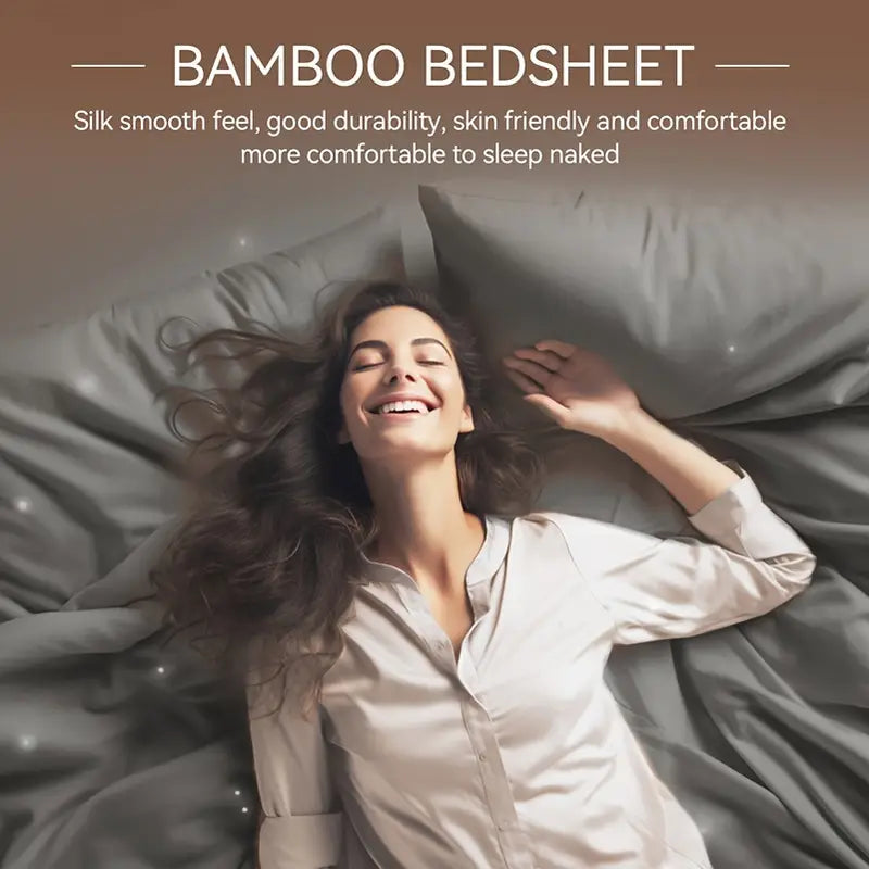 Ensemble de Literie Luxe en 100% Fibre de Bambou – Douceur & Confort Naturel (3 ou 4 pièces)