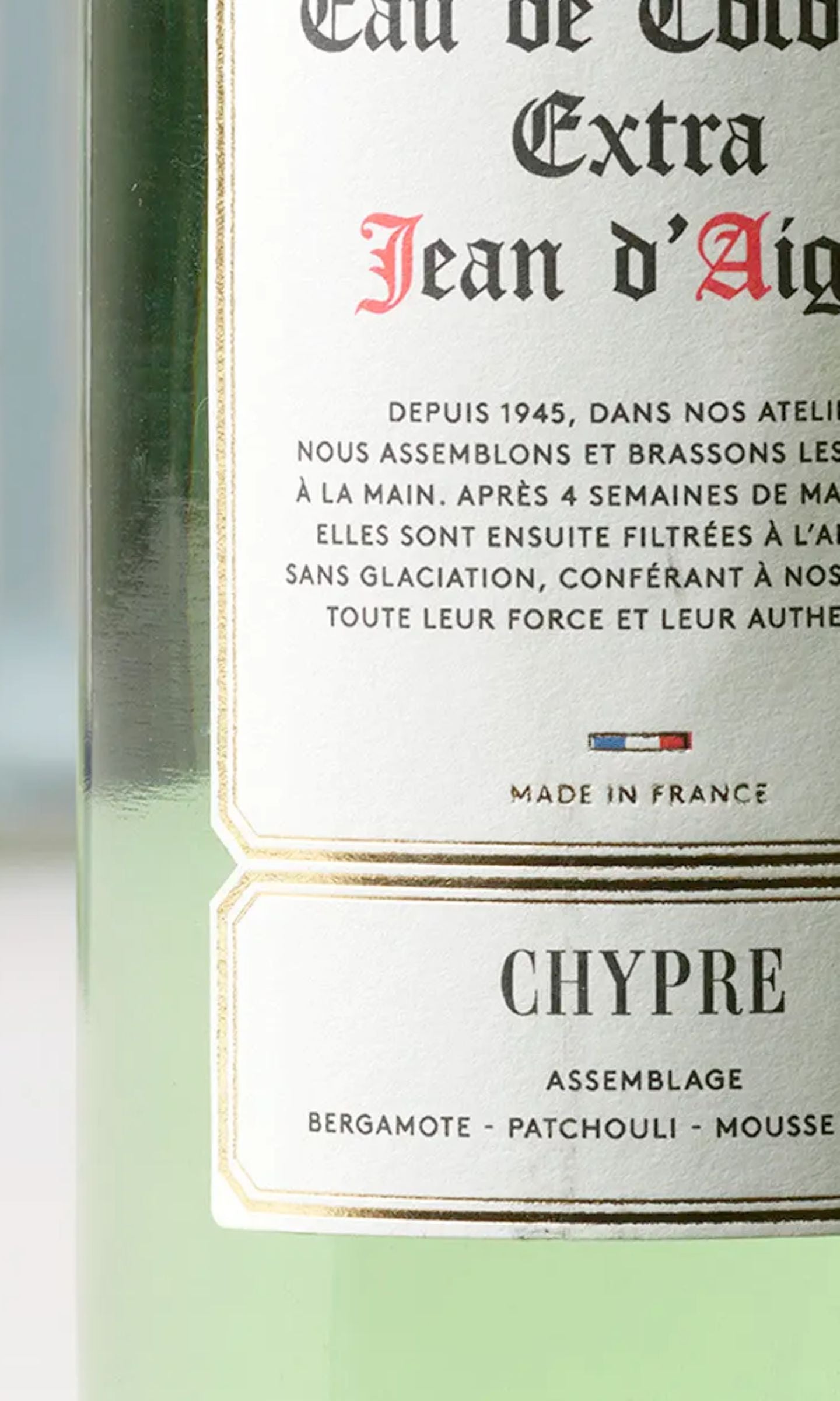 Eau de Cologne Chypre - 250 ml - Jean d'Aigle