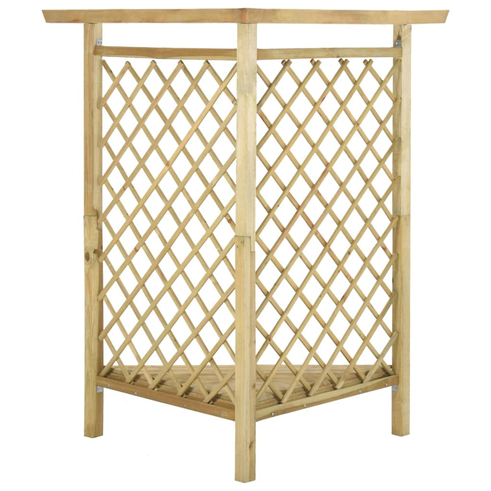 Pergola d’Angle avec Banc Intégré – Invitation au Repos
