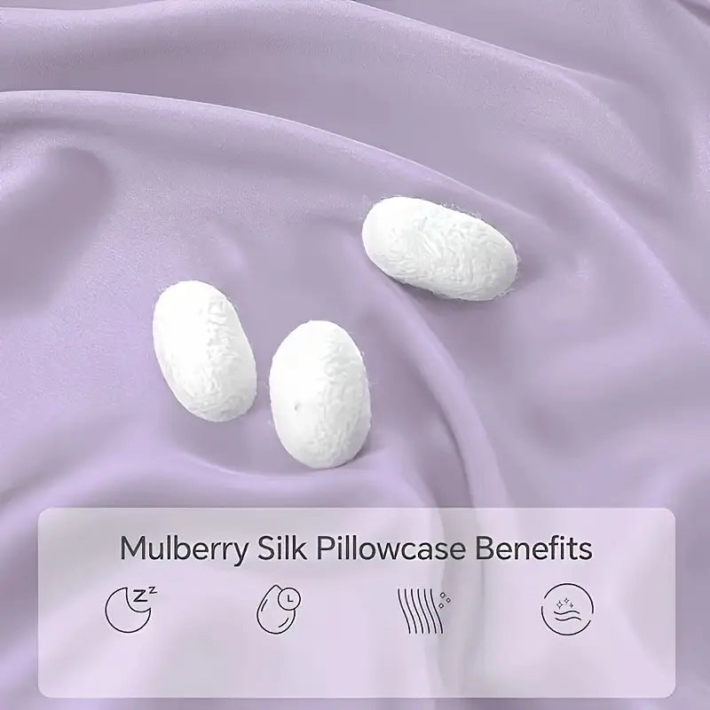 Taies d’Oreiller en Soie de Mûrier – Fraîcheur et Douceur pour Vos Nuits d’Été (Lot de 2)