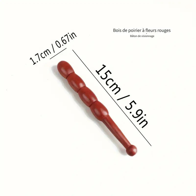 Outils de Massage Naturels – Lot de 4 Masseurs en Bois de Palissandre