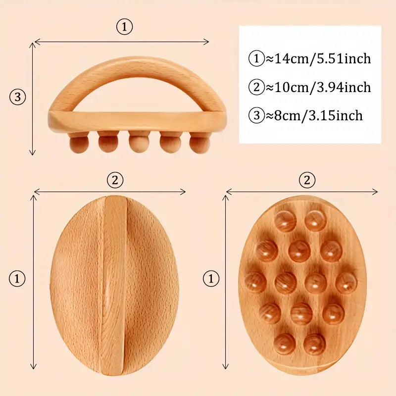 Bâton de Massage en Bois – Détente Corporelle Complète
