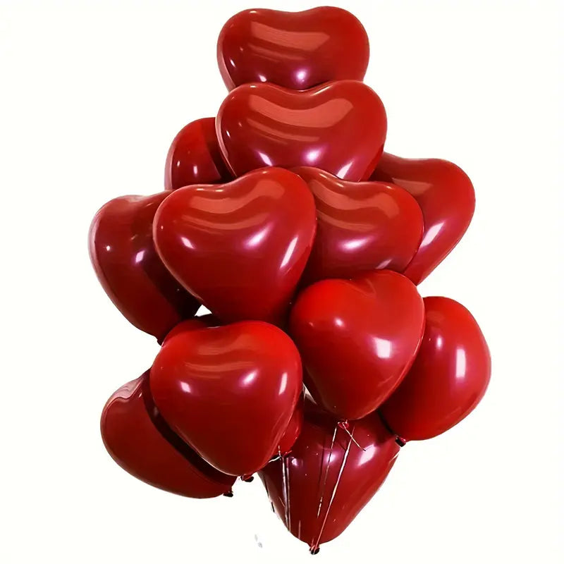 Ballons Cœur Rouge Vibrant (Lot de 35) – L’Art de Sublimer Chaque Événement