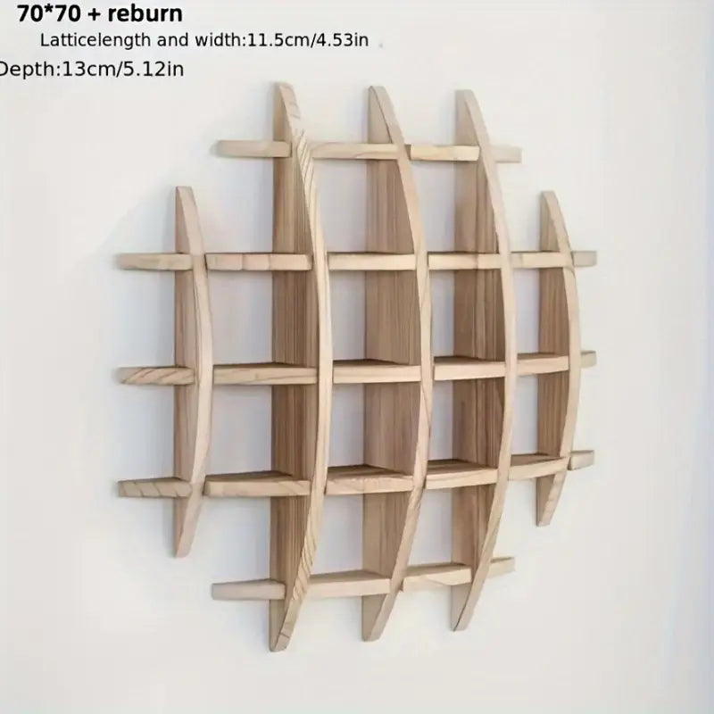 Étagère Murale en Bois Vintage – Éclats d’Art et Nature