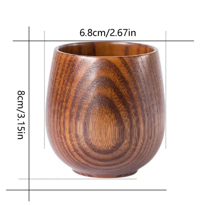 Tasse à Thé en Bois Naturel – L’Art du Thé Réinventé