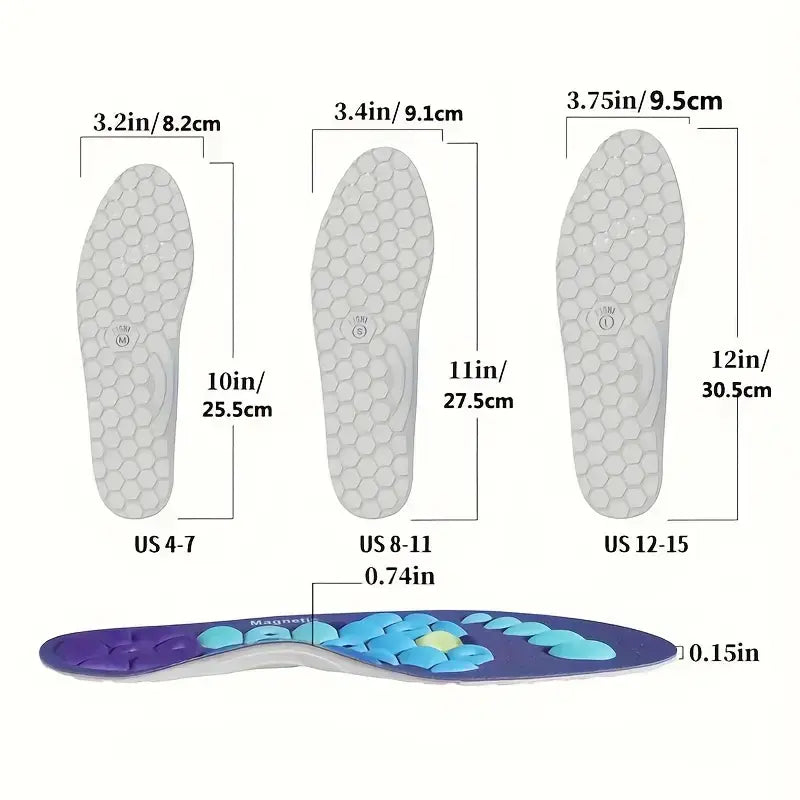 Semelles de Massage EVA Magnétiques – Soulagement Naturel et Confort Quotidien