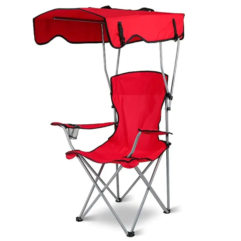 Chaise de Plage Pliante Portable avec Ombre – L’Alliance Parfaite du Luxe et du Confort
