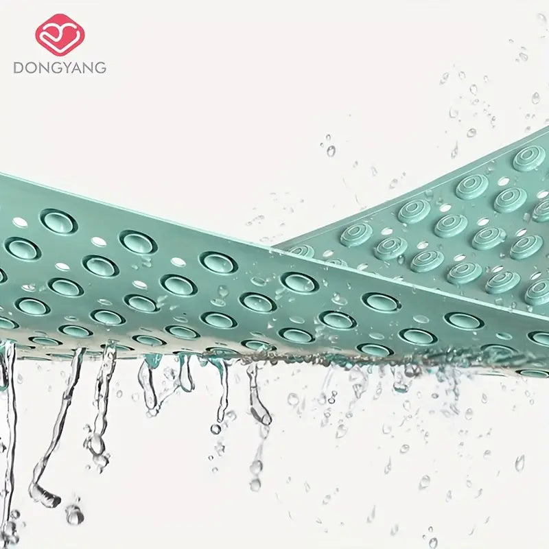 Tapis de Salle de Bain Antidérapant Circulaire – Surélevé avec Ventouses
