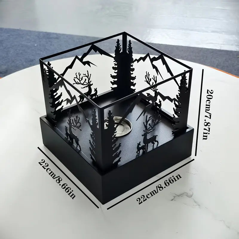 Nouveau Poêle à Alcool Carré – Flamme Réelle & Ambiance Chaleureuse à la Française